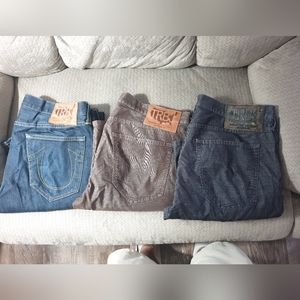 Lot of 3 True Religion jeans size 36
